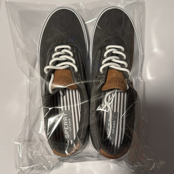 Sperry Gray and Brown Sneakers with Canvas Upper - Picture 7 of 7
